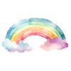 Aquarell Regenbogen