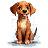 Cheerful young dog