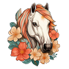 Pferde Blumen