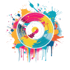 Vinyl Schallplatte Bunt
