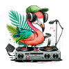 Groovy Oiseau Rose