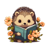 Igel Buch Blumen