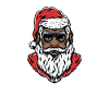 Black African Santa Claus america