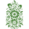 Beautiful green floral pattern