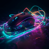 Mouse neon art