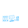 glücklicherBeamter - blaue Logos