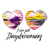 Daydreaming Heart Sunglasses Summer Art