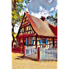 Alsatian House Drawing