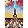 Tour Eiffel Paris Picture Paint