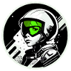Austronaut logo stamp