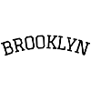 Brooklyn BKN -black white outline