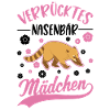 Verrücktes Nasenbär Mädchen