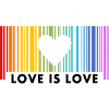 Love Is Love Rainbow Barcode