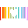 Liebe ist Liebe Regenbogen Barcode