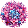Magischen Aura Kirschblüten Mandala Blütenzauber
