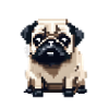Pixelated Pug