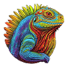 Glowing lizard