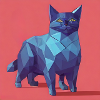 Origami cat