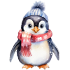Penguin in winter