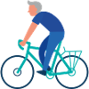Blue Biker