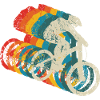 Downhill Mountain Biker MTB