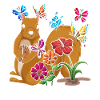 Rodent Gift Butterfly Animal Squirrel
