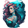 Mermaid with tattoo