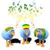 Three little Reggae Birds