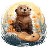 Surfing Otter