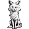 Cute fox forest animal
