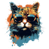 Cat with sunglasses