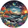 Abstract fantasy world