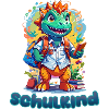 Schulkind - Einschulung - Dino