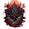 Stylish Oni motif