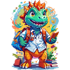 Lustiges Dinosaurier Motiv