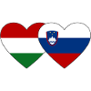 Hungary Slovenia Flag Heart
