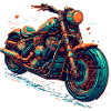 Moto style Synthwave