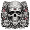 Roses Skull