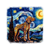 Bloodhound Van Gogh nuit étoilée