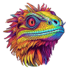 Luminous Pogona harmony