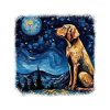 Bloodhound Van Gogh nuit étoilée