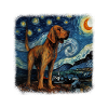 Bloodhound Van Gogh nuit étoilée