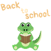 Back to school - crocodile