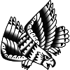 Old school tattoo eagle