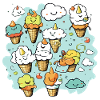 Les glaces kawaii n°7