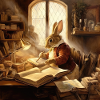 Kaninchen-Schriftsteller