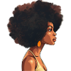 Black Afro Woman Melanin