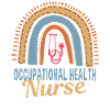 Arbeitsmedizinische Krankenschwester Boho Rainbow