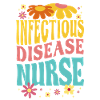 Nurse Infectiology Flowers Design