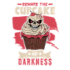 Erschreckendes Halloween-horror-cupcake-monster